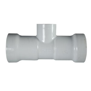 Harco SDR-21 PVC Service Tee 3 in. x 1-1/2 in. Gasket x FIPT