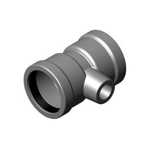 Harco Ductile Iron IPS Tapped Service Tee 6 in. x 2 in.