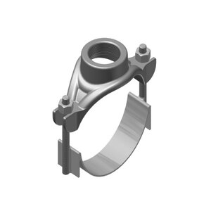 Harco Ductile Iron Saddle 4 in. x 2 in. FIPT Outlet