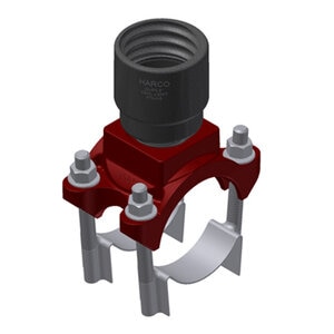 6 x 2 FPT SADDLE FOR PVC AND PE HARCO