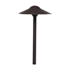 Sollos 915035 Path Light Aluminum Riser 18 in. Textured Black Finish No Lamp