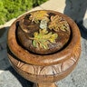 Henri Fountain Tall Maple Leaf Patio Bubbler 16-1/2 in. x 37 in.