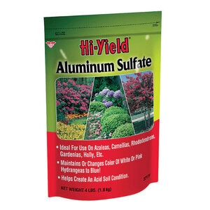 Hi-Yield Aluminum Sulfate Fertilizer 4 lb. Bag AL 9.0% S 14.4%