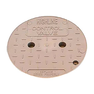 Oldcastle Mulch Lid Round Brow 6 in.