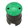 Highline Valve Box Round 10 in. Green Drop-in CV Lid Only
