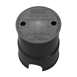 Oldcastle Valve Box Black Lid Round 6 in. Armor