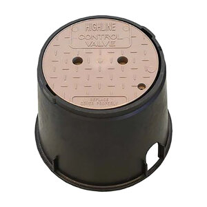 Armor Mulch Lid Black/Brown 6 in. Round