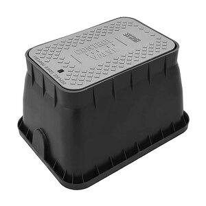 Oldcastle Control Valve Lid Black w/ Snap Lock Armor