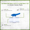 Hit Plastic Ball Valve 1-1/2 in. S x S