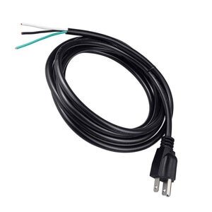 6 ft. Long 3 Wire 16 Gauge 3 Prong Straight Plug Pigtail