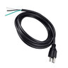 6 ft. Long 3 Wire 16 Gauge 3 Prong Straight Plug Pigtail