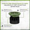 Hunter Pro High-Efficiency Nozzle 8 ft. Radius Adjustable Arc from 0 Degree to 360 Degree Female Thread