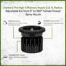 Hunter Pro High-Efficiency Nozzle 15 ft. Radius Adjustable Arc from 0 Degree to 360 Degree Female Thread