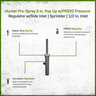 Hunter Pro-Spray 6 in. Pop Up with PRS30 Pressure Regulator with Side Inlet
