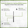 Hunter Pro-Spray Reclaimed Spray Body 12 in. Pop Up with PRS40 Pressure Regulator and Check Valve