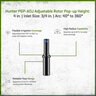 Hunter PGP-ADJ Adjustable Rotor 4 in. Riser w/ Blue Nozzle Rack