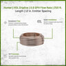 HUNTER HDL DRIPLINE CV 0.6 GPH 12 in. 250 ft.