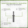 Hunter PS Ultra Spray Body 4 in. Pop Up with Flush Plug