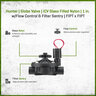 Hunter Globe Valve ICV Glass Filled Nylon 1 in. w/ Flow Control and Filter Sentry FIPT x FIPT