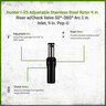 Hunter I-25 Adjustable Stainless Steel Rotor 4 in. Riser with Check Valve