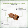 Hunter PLD-LOC Fitting 3/4 in. Female Hose Swivel x Loc