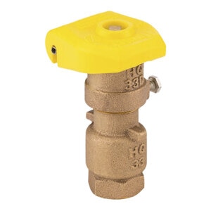 Hunter Quick Coupling Valve 3/4 in. FIPT Inlet 2 pc. Body 2-Slots with Yellow Rubber Locking Cover