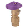 Hunter Quick Coupling Valve 3/4 in. FIPT Inlet 2 pc. Body 2-Slots with Reclaimed Purple Rubber Locking Cover