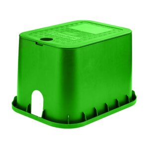 Hunter Valve Box Brown Box/Green Lid Overlapping HDPE 8 in. x 11 in. x 8 in.