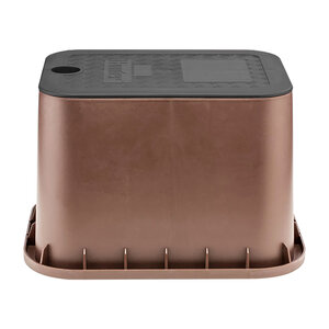 Hunter Valve Box Rectangular 8 in. x 11 in. x 8 in.H Brown Box/Black Lid Overlapping HDPE