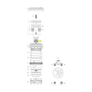#20 Tan Nozzle for G885 Rotor
