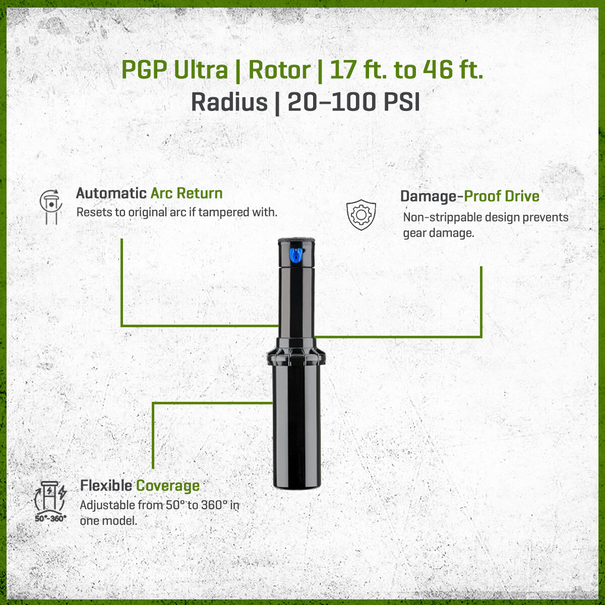 Hunter PGP Ultra Adjustable Rotor 4 in. Riser | SiteOne US
