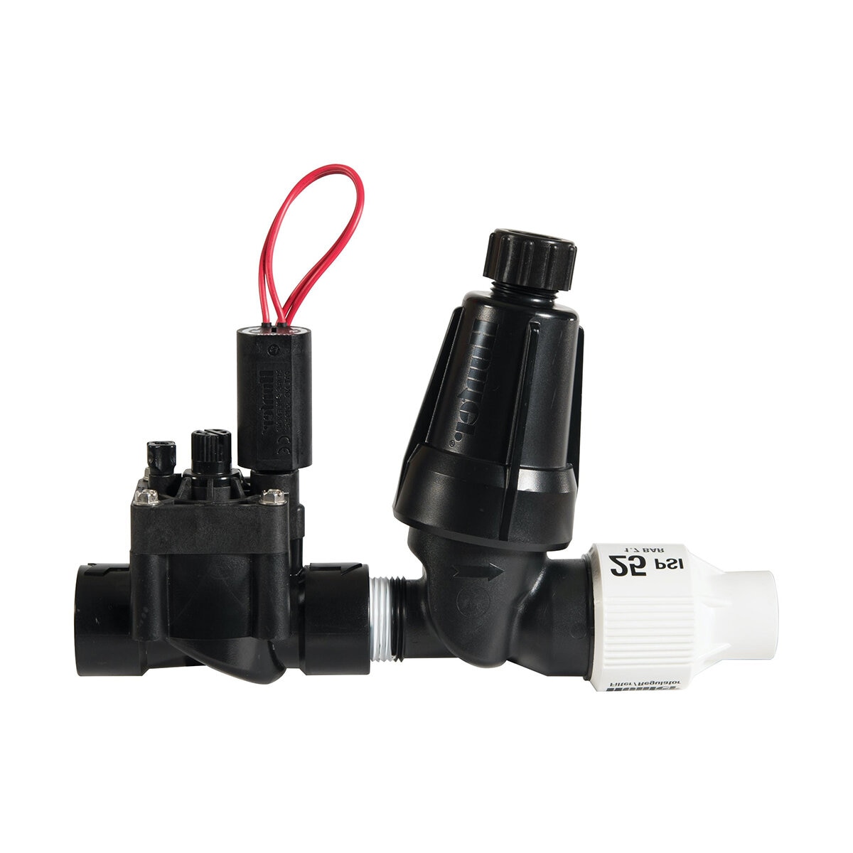 Hunter ICZ Drip Control Zone Kit 1 in. w/ Pressure Regulator 25 PSI ...