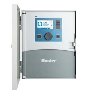 Hunter MCC Controller, 8-station base model, metal wall mount cabinet