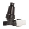 Hunter HFR Filter Pressure Regulating 25 PSI In-Line/WYE 1 in. x 3/4 in. MIPT Plastic Black 150 Mesh w/ Stainless Steel Screen & Flush Cap