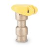 3/4 in. Npt, 1-Piece, 2-Slot, Yellow Color