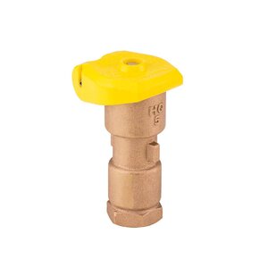 Hunter Quick Coupling Valve 1 in. FIPT Inlet 1-Piece Body 2-Slots with Yellow Rubber Locking Cover