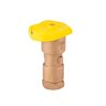 Hunter Quick Coupling Valve 1 in. FIPT Inlet 1-Piece Body 2-Slots with Yellow Rubber Locking Cover