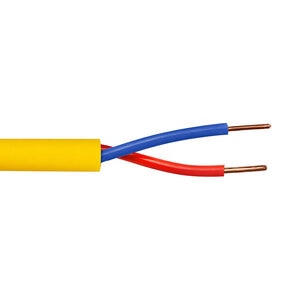 Jacketed decoder cable, yellow, #14-2