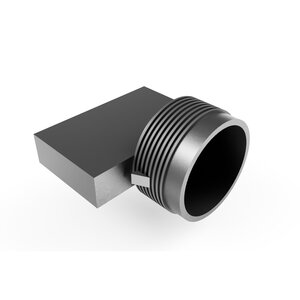 Hydraway end out connector 12 in. (HY211 adapter to 4 in. corrugated pipe)