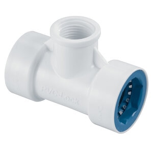 PVC-Lock Tee 3/4 in. x 1/2 in. PVCL x FIPT