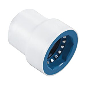 Hydro-Rain PVC Lock Fitting 37905 1 in. Insert x 1 in. Spigot Adapter