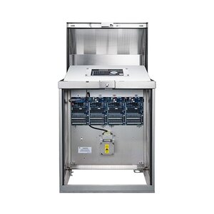 Hydropoint WeatherTRAK ET Pro3 12 Station Conventional Heavy-Duty Top Entry Pedestal Stainless Steel Controller