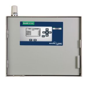 Baseline Substation w/ 48 - Station 5200R - Series Powered Bicoder In 16 - Gauge Stainless - Steel Wall Mount Cabinet.
