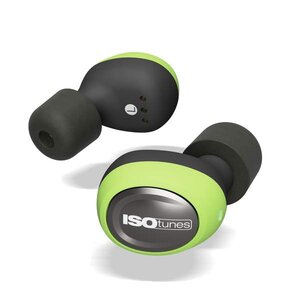 ISOtunes FREE True Wireless Earbuds Safety Green Bluetooth 22dB NRR