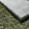 Coping Midnight Black Marble Leathered Finish Bullnose 1 Long 1 3/16 in. x 16 in. x 24 in.