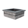 Ideal Paver CastStone Fire Pit Coping (Set of 3) Graphite Black