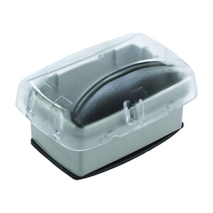 Intermatic Single Gang Weatherproof Cover Assembly - Vertical or Horizontal Installation with Adhered Gasket and Mounting Screws Included