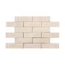 Interstate Brick Modular Thin Brick 5/8 in. Extruded Artic White Flats 2-1/4 in. x 7-5/8 in. (48 pc./ 7 sq. ft./box)
