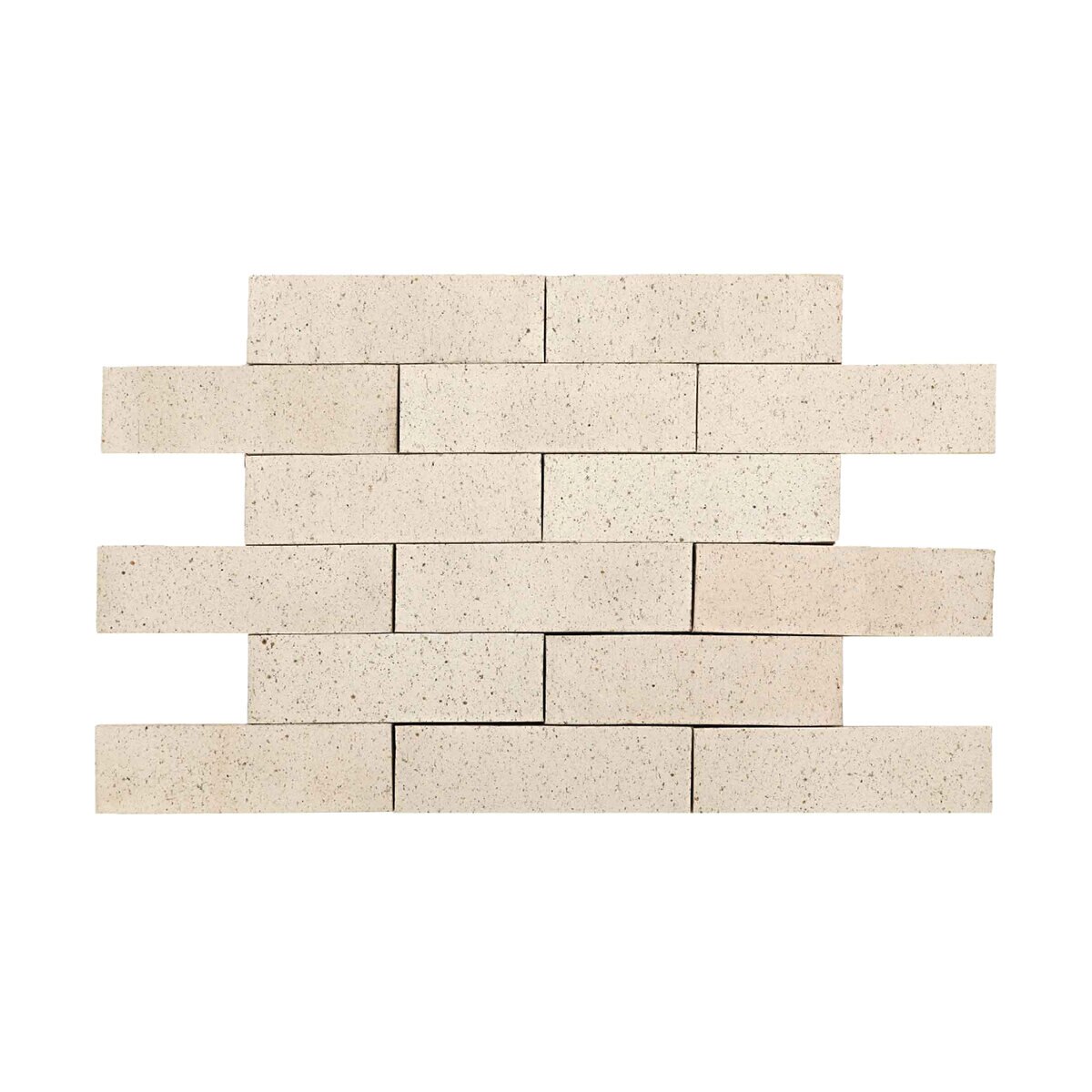 Interstate Brick Modular Thin Brick 5/8 in. Extruded Artic White Flats ...