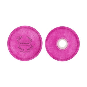 Ironwear P100 Particulate Pancake Filter Designed for use with 1550 Half Mask Respirator (1 Pair)